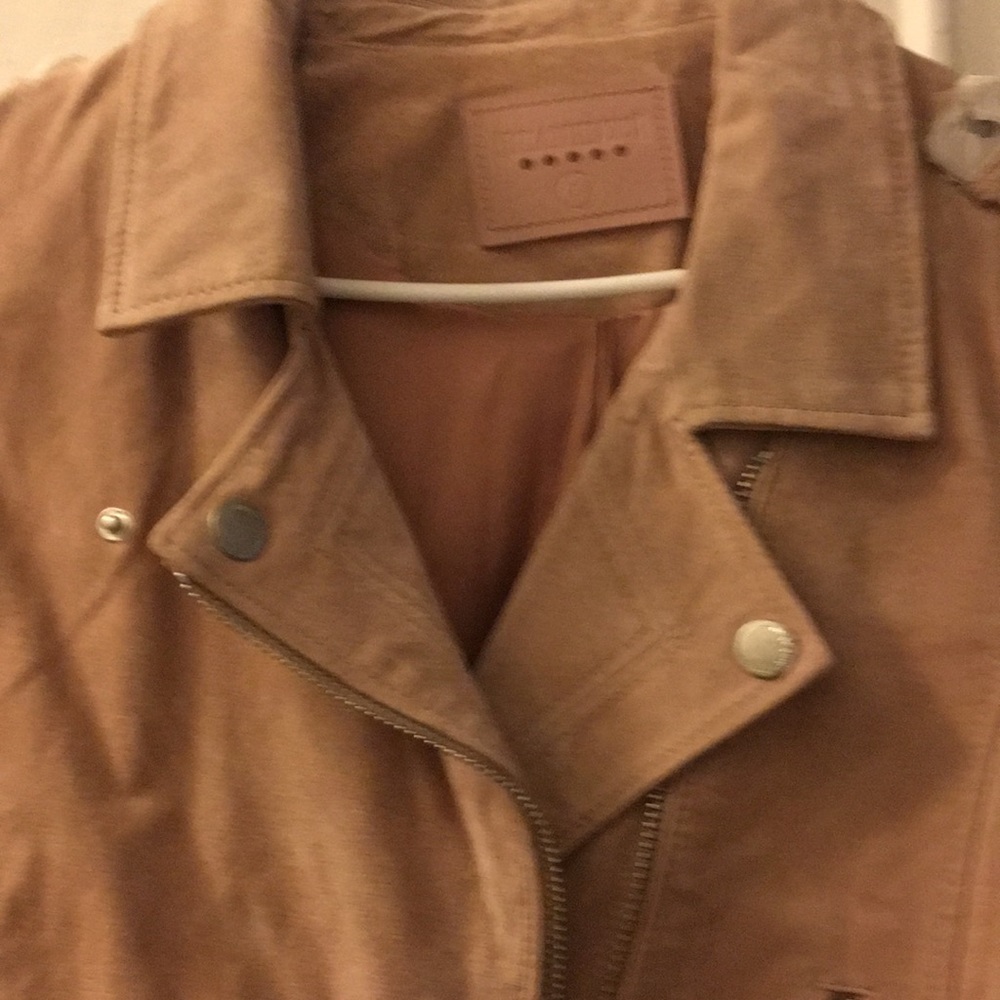 Women suede pink jacket, New with no tags